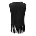 thumbnail image 4 of Lixiuxyad Winter Outerwear Ladies' Fashionable Fringed Vest Retro Vest And Sleeveless Jacket Black, 4 of 5