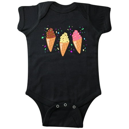 

Inktastic Ice Cream Trio with Sprinkles Gift Baby Boy or Baby Girl Bodysuit