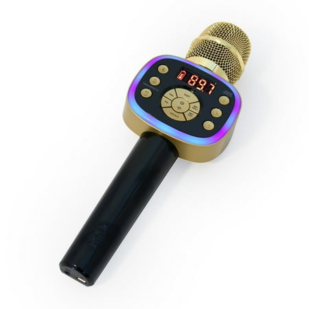 Singing Machine - Carpool Karaoke The Mic 2.0 Karaoke System - Gold