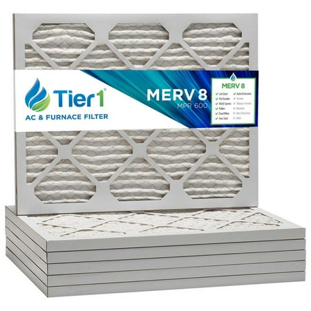 

Tier1 14x18x1 Merv 8 Pleated Air/ Furnace Filter -6 Pack