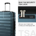 thumbnail image 5 of Zimtown 3 Piece Luggage Sets, ABS+PC Expandble Hardside Suitcase TSA Lock Lightweight Durable Spinner Luggage, Green, 5 of 11