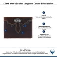 thumbnail image 6 of CTM  Leather Longhorn Concho Bifold Wallet (Men), 6 of 6