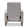 thumbnail image 6 of Baxton Studio Mathias Mid-century Modern Light Grey Fabric Upholstered Lounge Chair, 6 of 7