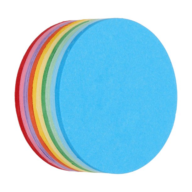 200 PCS Recortes de papel en forma de círculo de 2 pulgadas para manualidades DIY, colores surtidos