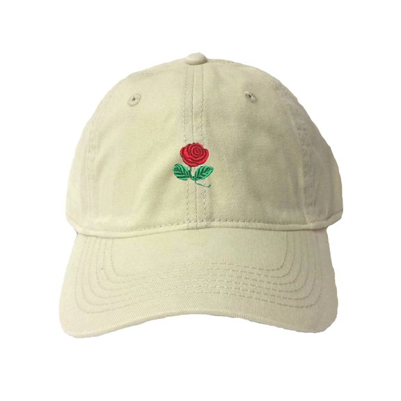 Go All Out Adult Rose Embroidered Deluxe Dad Hat