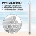 thumbnail image 3 of Support de Canne à Pêche en PVC à Pointe de Sable pour Surf, Support de Canne Portable de 27 Pouces pour Plage, Pêche, Lancer de Surf, Plages, Rivages et Rivages Sablonneux 27 Pouces-4 Pcs 27 Pouces-4 Pcs, 3 of 8