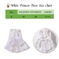 thumbnail image 2 of Vestido para Perros Vestidos de Princesa para Perros Traje Cachorro Falda para Perros Encaje Brillante Bordado Bowknot Ropa para Mascotas Niña para Boda Fiesta de cumpleaños Ropa para Gatos, 2 of 7