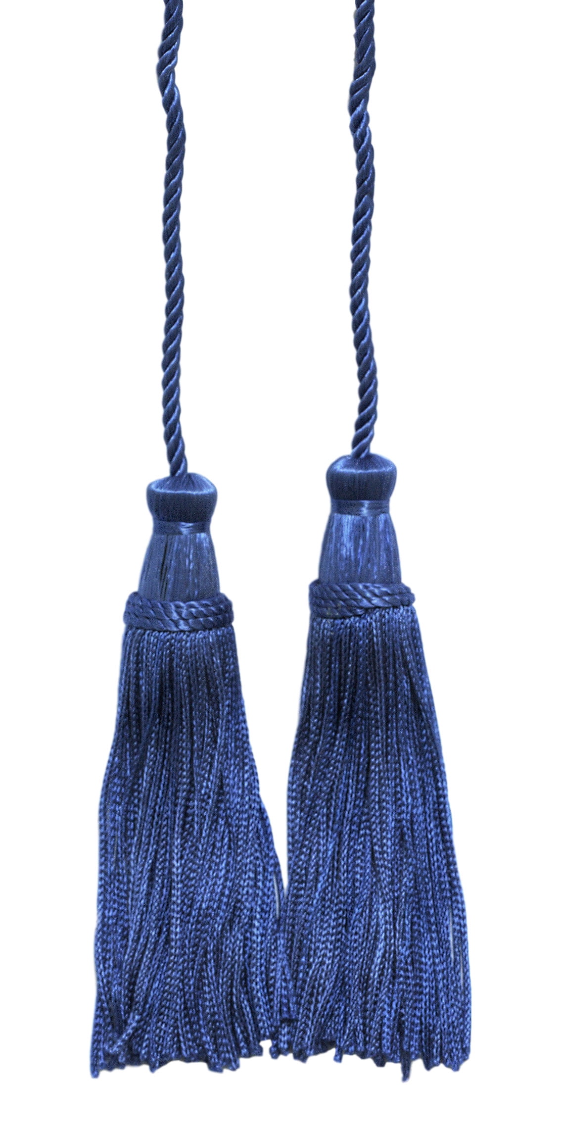 violetBlue Double Tassel / Tassel Tie with 4" inch Tassels / Spread 29