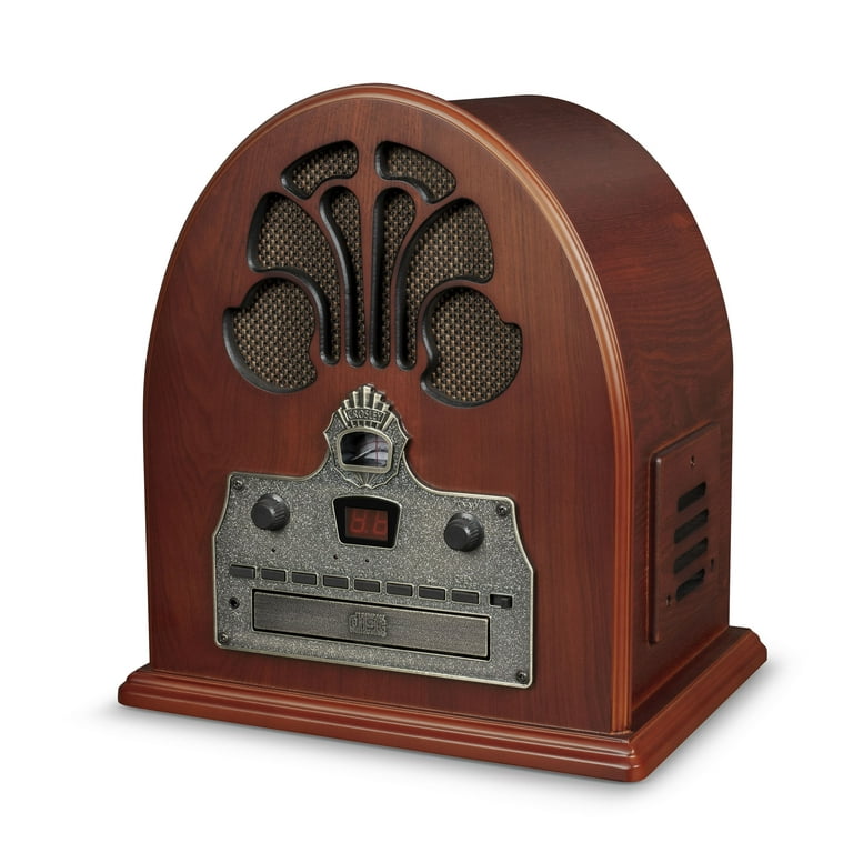 Crosley Cathedralラジオ CDプレーヤー Crosley Cathedral Radio CD Player with Bluetooth & AM/FM, AC