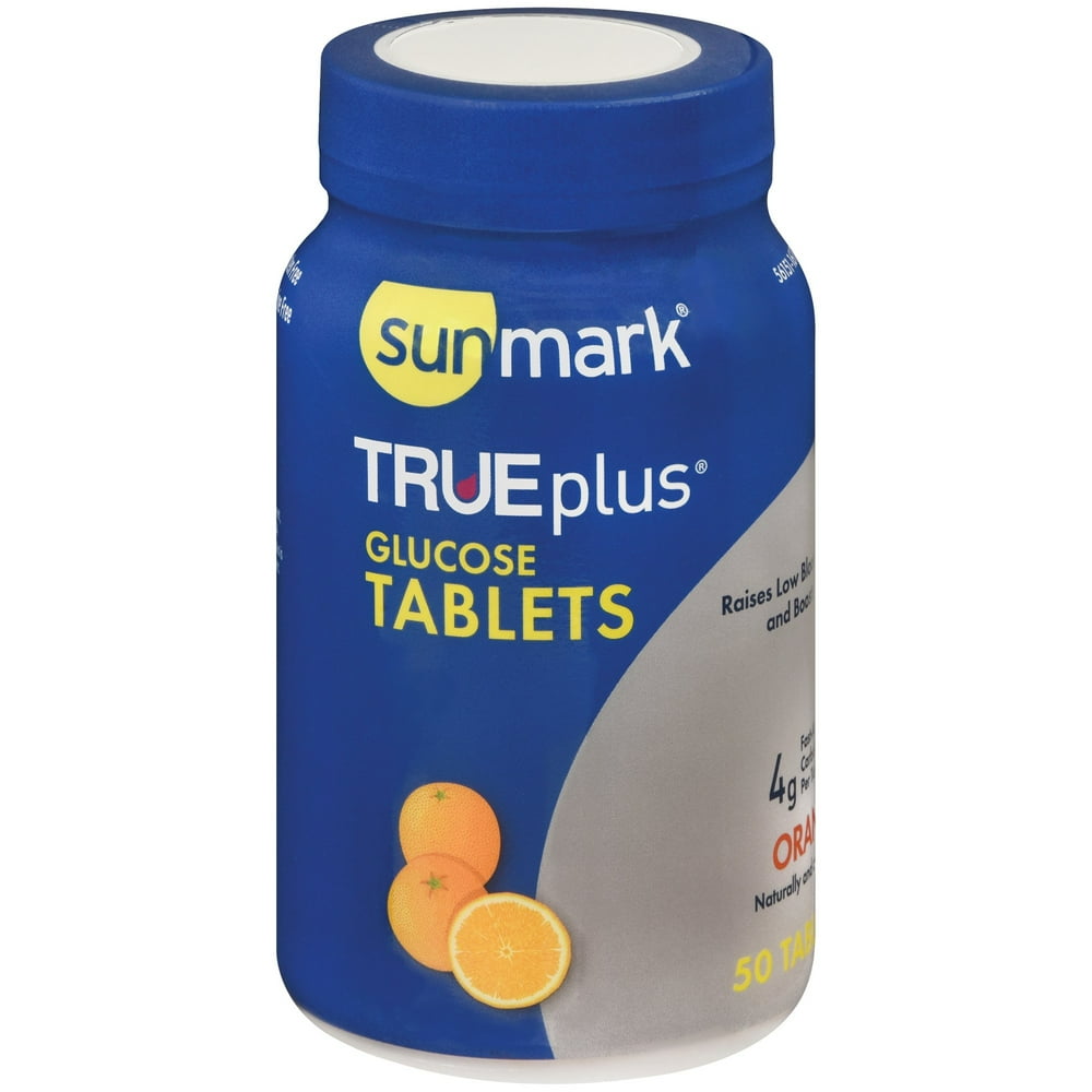 True Plus Glucose Tablets sunmark TRUEplus Glucose Chewable Tablet 56151161051 1 Bottle(s), 50