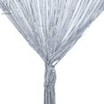 thumbnail image 2 of Gustave 3.3FT * 6.6FT Door String Curtain Wall Panel Fringe Window Room Divider Glitter Tassel Screen Ribbon Curtains for Wedding Home Party Decor "Silver Gray", 2 of 10