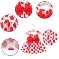 thumbnail image 2 of Qudderr Robe pour Bébé Fille avec Chapeau Robe Sans Manches à Fleurs d'Été pour Filles 3 Mois - 4 Ans, 2 of 9