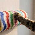 thumbnail image 6 of 2PCS Wall Cat Scratcher Self Adhesive Cat Climbing Shelf for Kittens Vertical Felt Scratching Post Ladder Toy, 6 of 7