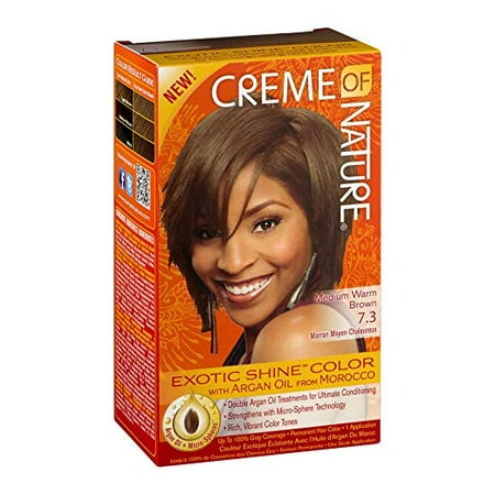 Creme Of Nature Exotic Shine Color Medium Warm Brown 7 3 Walmart