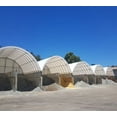 thumbnail image 4 of Shipping Container Canopy Shelter Kit - 40'(L) x 40'(W) 21 Oz PVC White Cover Storage Container Roof and Front Wall w/ Doors and Back End Wall - Snow, UV and Weather-Resistant, 4 of 9