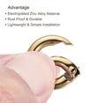 thumbnail image 4 of Unique Bargains 18x11x3.5mm Round Zinc Alloy Spring Gate O Ring Snap Clip Buckle, Light Gold 10 Pack, 4 of 5