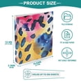 thumbnail image 5 of Leopard Print Colorful 3 Ring Binders 1.5 inch Hardcover File Folders with Interior Pockets A4 Size Organizer for School Office Hospital, 5 of 8