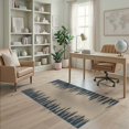 thumbnail image 2 of ODIKA 4'x6' Navy Beige Geometric Striped Contemporary Washable Area Rug Modern Abstract Pattern with Horizontal Stain Resistant, Low Pile, Easy Care for Dorm Room, Small Living, 2 of 7