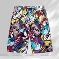 thumbnail image 2 of Mens Swim Shorts Board Shorts Casual Printed Straight Fit Summer Pairs with Daily Relaxation Beach Shorts, 2 of 7
