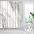 thumbnail image 2 of LSLJS Marble Shower Curtain for Bathroom 71*59" Gold Gray Watercolor Modern Ink Art Bath Decor Abstract Granite Fabric Waterproof Hotel Quality Bath Accessories for Bathtub, Bathroom, 2 of 3
