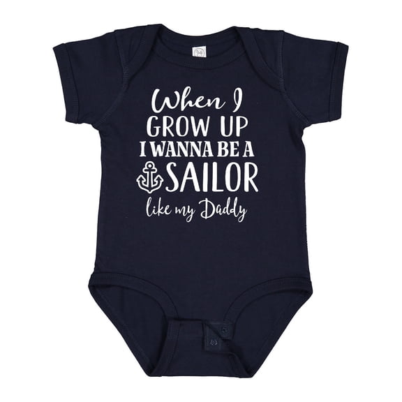 Inktastic Future Sailor Like Daddy Boys Baby Bodysuit