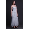 thumbnail image 5 of Bimba Leaves & Clover Flower Damask Bimba Print Women Smocked Bodice Beach Sun Dress-XXX-Large, 5 of 7