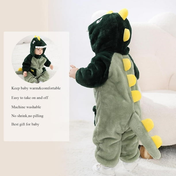 GHSDFBB Kids And Toddlers Infant Tiger Dinosaur Animal Fancy Dress Costume Outfit Baby Hooded Romper Jumpsuit