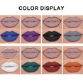 thumbnail image 4 of Dark Halloween Kits de 4 pintalabios mate con 4 delineadores de labios impermeables, brillo de labios de terciopelo de larga duración, juego de lápiz labial líquido cosmético de belleza, 4 of 5