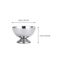 thumbnail image 2 of 1Pc Stainless Steel Salad Cup Ice Cream Bowl Dessert Fruit Snack Candy Cup, 2 of 9