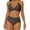 A-Coffee78, variant on Puliio Two Piece Bikini Swimsuits for Womens Solid Wrap V Neck Top With High Waist Swim Brief Swimwear