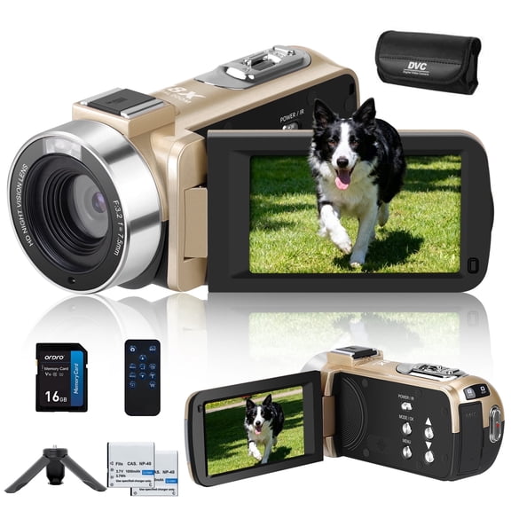 ORDRO B320 Video Camera Digital Camcorder 30MP Vlogging Camera for YouTube with Night Vision