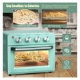 thumbnail image 5 of 19 Qt Air Fryer Toaster Oven - Dehydrate, Convection, 7-in-1 Multifunction Oven with Accessories - Green/Silver, 1550W, 250-450°F, 5 of 8