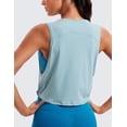 thumbnail image 3 of CRZ YOGA Pima Cotton Tank Tops for Women Workout Yoga Running Loose Crop Sleeveless Shirts, 3 of 8