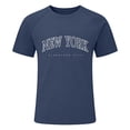thumbnail image 5 of New York Graphic Tees for Men 2026 Summer Casual Short Raglan Sleeve Crewneck T Shirts Streetwear, 5 of 5