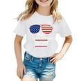 thumbnail image 2 of Zshosam 4th of July Girls Shirts Toddler Party in The USA Shirt Baby Girl Boy 4th of July T-Shirt Kids Patriotic Memorial Day Clothes Tee Top Size 9T 10T,(White 9-10 Years), 2 of 3