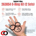 thumbnail image 4 of Captain O-Ring - Replacement 263054 O-Ring Kit for Pentair/PacFab/Sta-Rite Slide Valve 263064, 263052, 263053, 263078, 263079 2 Sets, 4 of 7