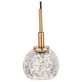 thumbnail image 3 of Woodbridge Lighting Elise 1-Light Glass Mini-Pendant in Brass/Bronze/Mercury, 3 of 4