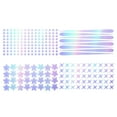 thumbnail image 6 of Glow in The Dark Stars Stickers Color Changing Fluorescent Wall Decals for s Room Bedroom Ceiling Window Decor(C), 6 of 6