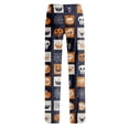thumbnail image 5 of Womens Lounge Pants Halloween Plaid Pumpkin Print Elastic Waist Comfy Pjs Sleep Pants, 5 of 5