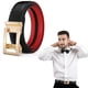 thumbnail image 1 of Cinturones de hombre Lisbinx de cuero con hebillas doradas - Cierre automático para vestir de forma informal o formal., 1 of 7