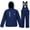 Navy, variant on Rain Suits for Men Women Waterproof Rain Gear Jacket with Bib Pants Foul Weather Gear for Fishing Sailing (Navy, XXL)
