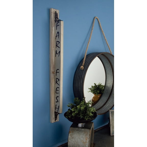DecMode Farmhouse 35 x 3 inch distressed wall sign
