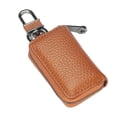 thumbnail image 4 of Leather Wallet Portable Keys Storage Purse Soft Coin Credit Card Zipper Lock Holder Gifts for Women Men Type 7, 4 of 8