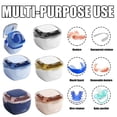 thumbnail image 3 of HTHLVMD Denture Container, Denture Cup, Denture Case, Retainer Cleaning Box, Large Capacity Denture Container Cup for Any Full And Partial Denture, Clear Dentures, Retainers, Night Guards, Yellow, 3 of 4