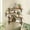 Dark Carbonized Black, variant on Rustic Wood Floating Corner Shelves, 4-Pack Wall Mounted Display Shelves for Plant Stand, Home Decor, Bathroom, Kitchen, Bedroom, Living Room, Office, Halloween and Christmas