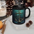 thumbnail image 4 of 11oz Black Mug Boat Anchor/Abstract, 4 of 4