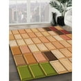 thumbnail image 2 of Ahgly Company Indoor Square Patterned Yellow Orange Area Rugs, 7' Square, 2 of 6