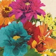 thumbnail image 2 of Anderson, Jocelyn 26x26 Gold Ornate Wood Framed with Double Matting Museum Art Print Titled - Pop Art Flowers II, 2 of 4