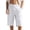 White -AE08, variant on Inglocry Mens Bermuda Linen Shorts Knee Length Elastic Waist Drawstring Casual Wide Leg Summer Shorts with Pockets 2026 Earthy Yellow M