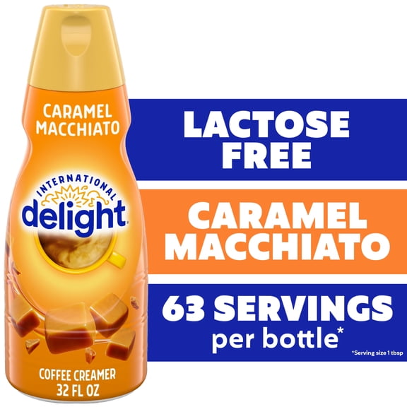 International Delight Caramel Macchiato Coffee Creamer, 32 fl oz Bottle